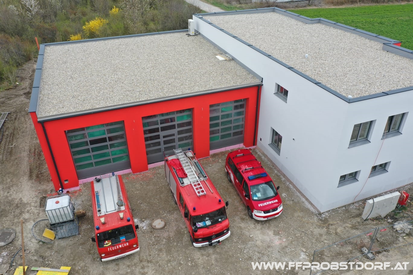 Baufortschritt Feuerwehrhaus NEU - Stand 18.04.2021